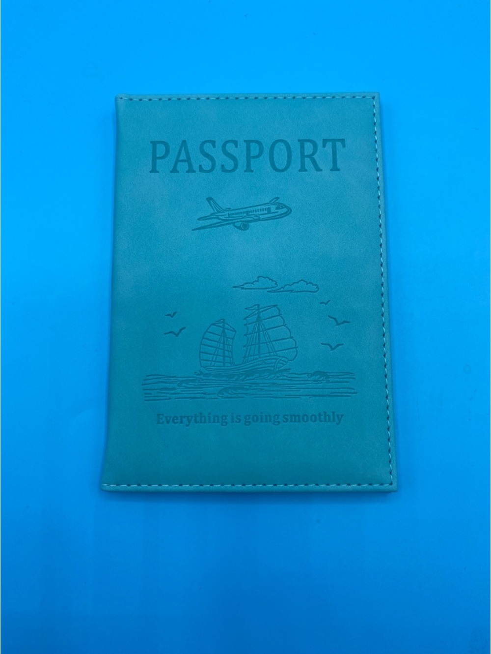 Passport Holder - Teal Travel Cover